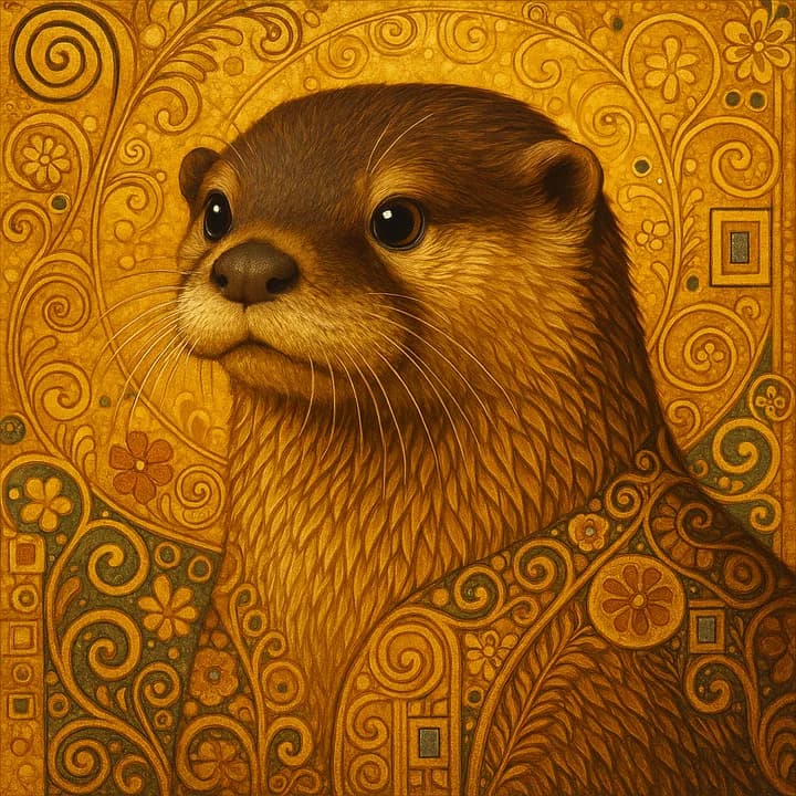 Klimt Gold — a Painted Critters style