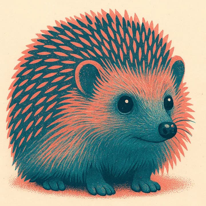 Risograph Print — a Painted Critters style