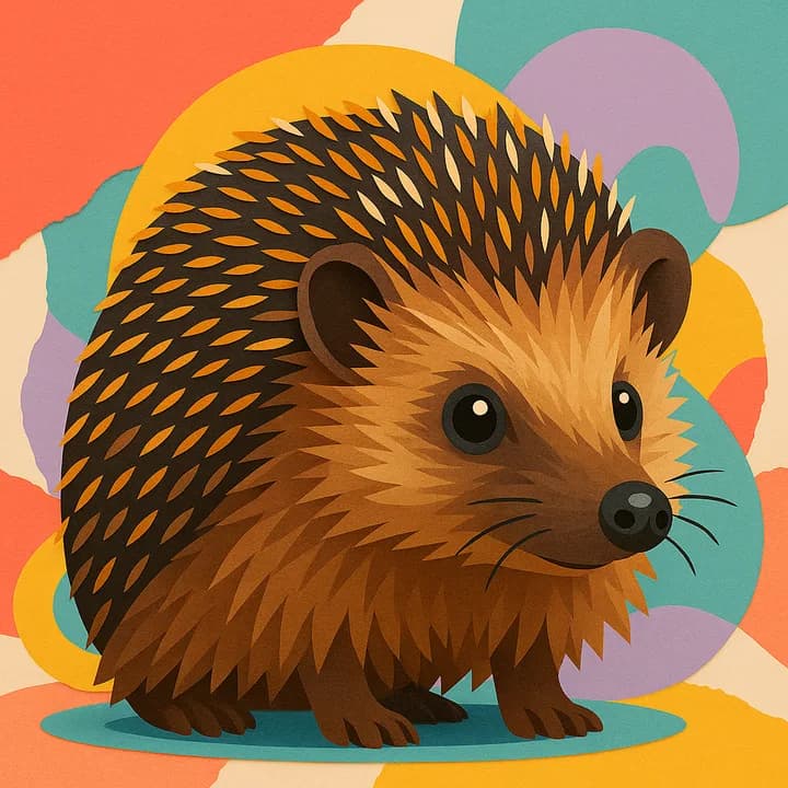 Sticker Storm Collage — a Painted Critters style