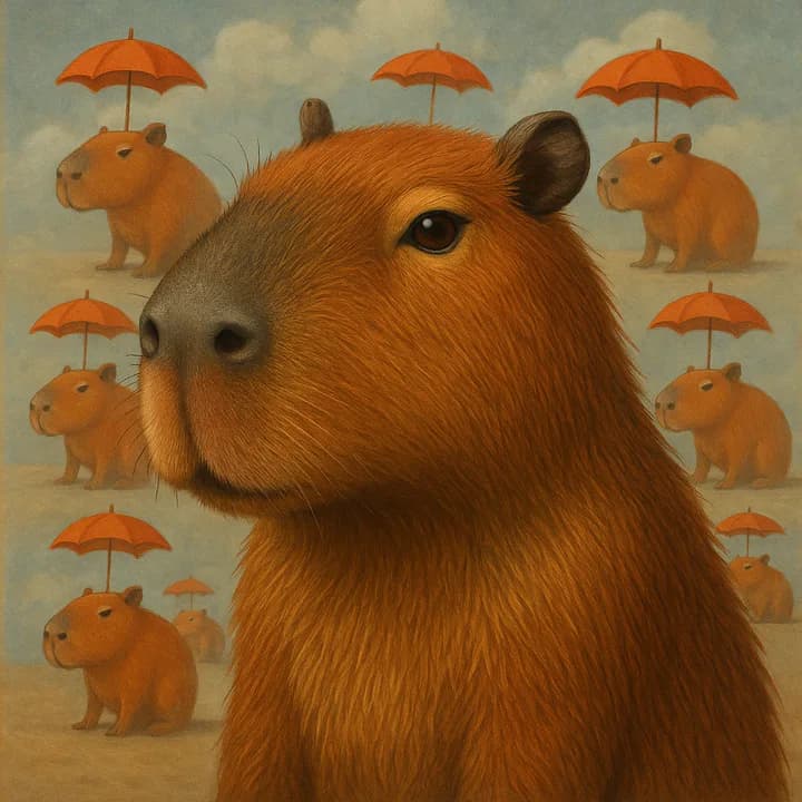 Floating Umbrella Parade — a Painted Critters style