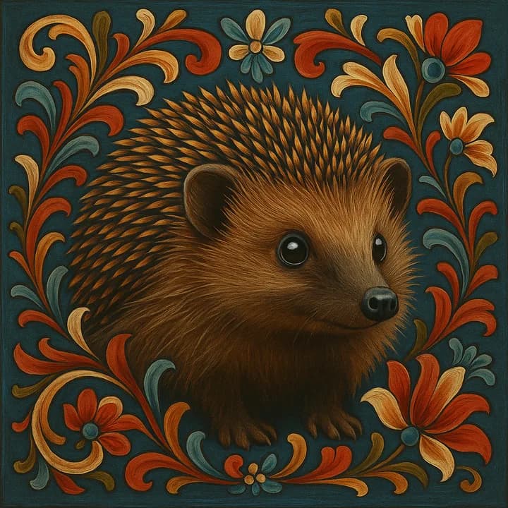 Norwegian Rosemaling — a Painted Critters style