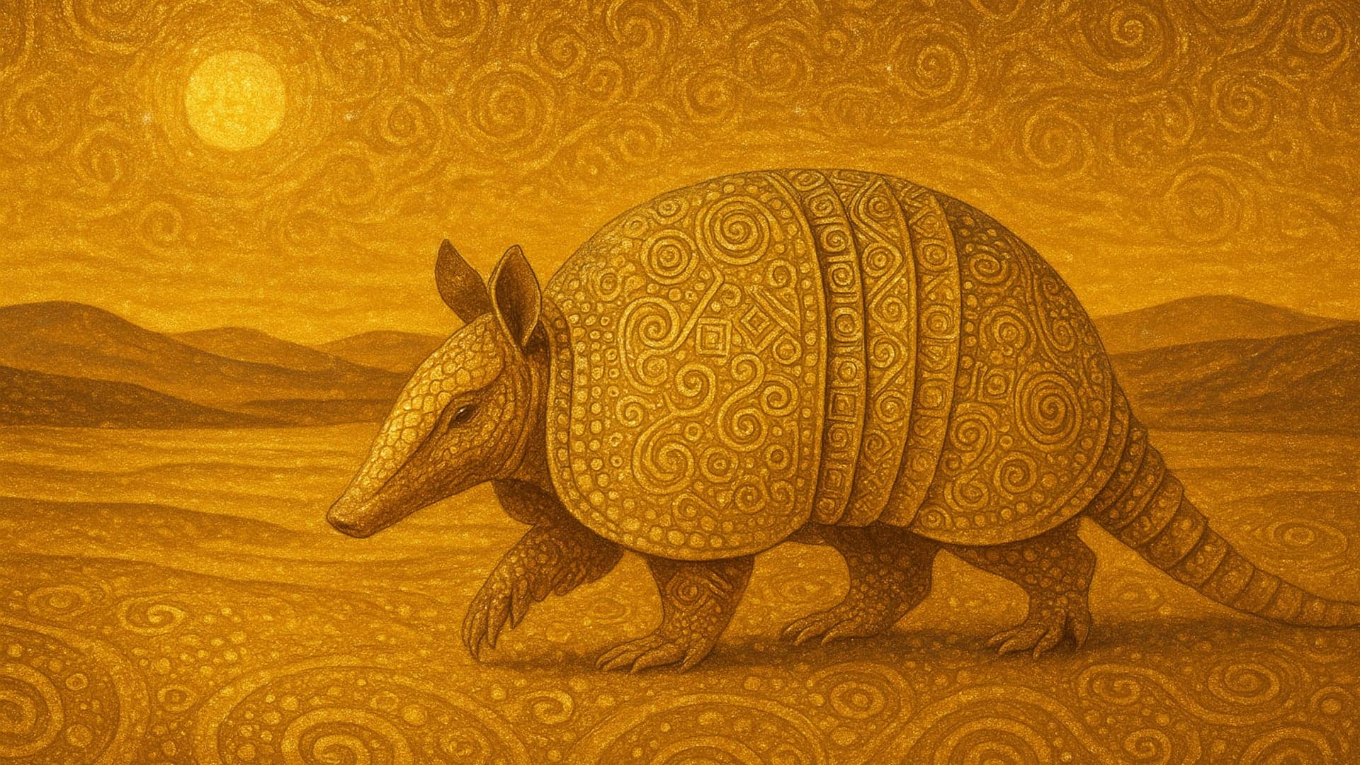 Armadillo, Klimt Gold