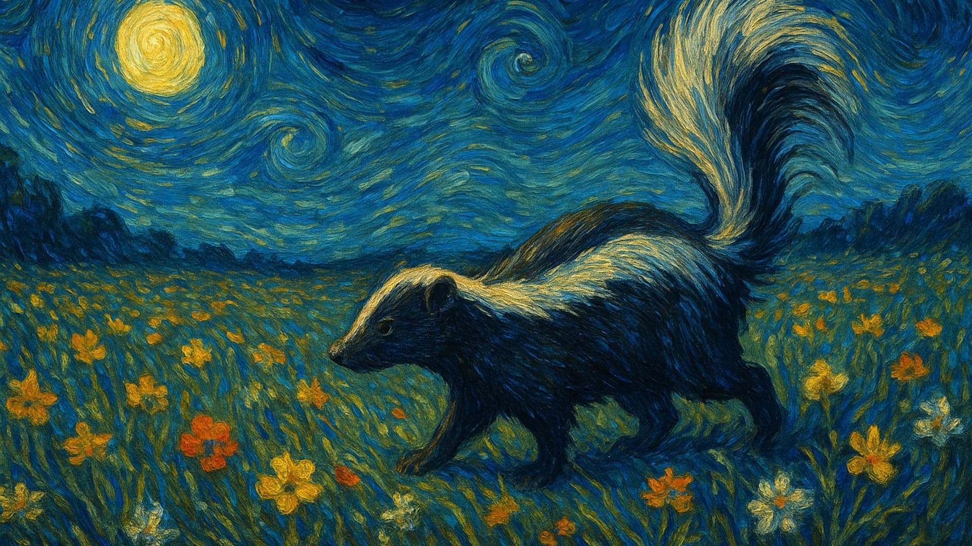 Skunk, Van Gogh Meadow