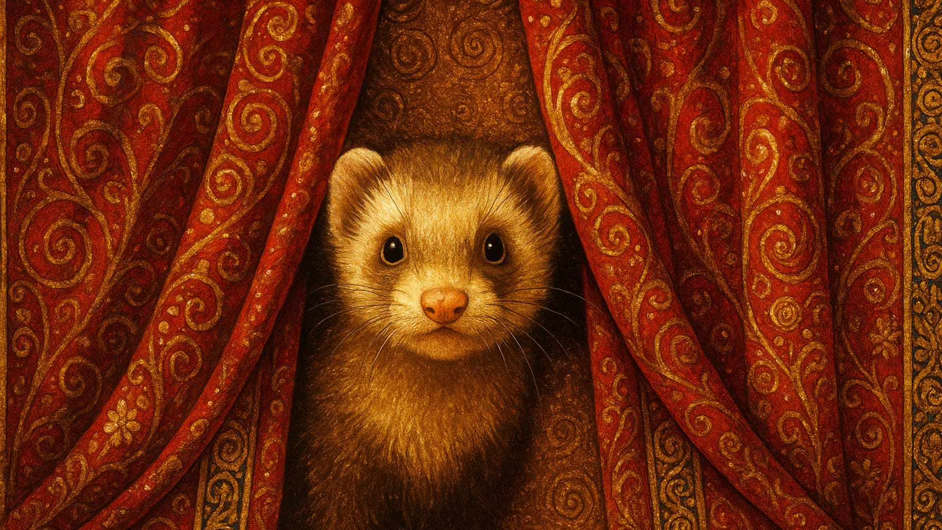 Ferret, Klimt Gold