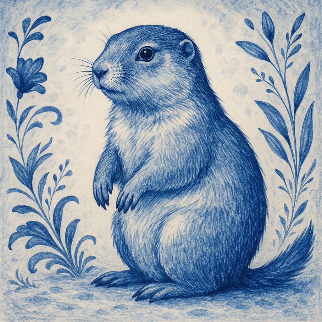 Prairie Dog, Delft Blue