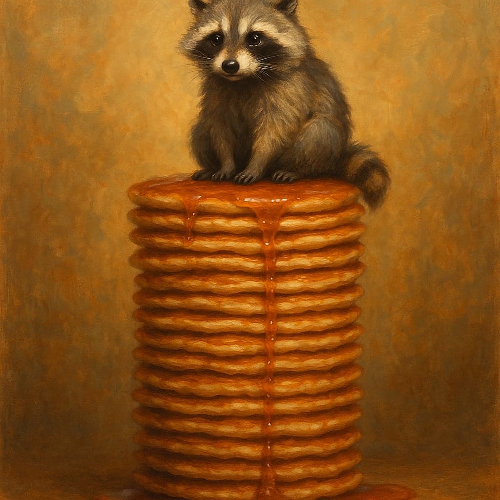 Raccoon, Absolute Unit of Pancakes