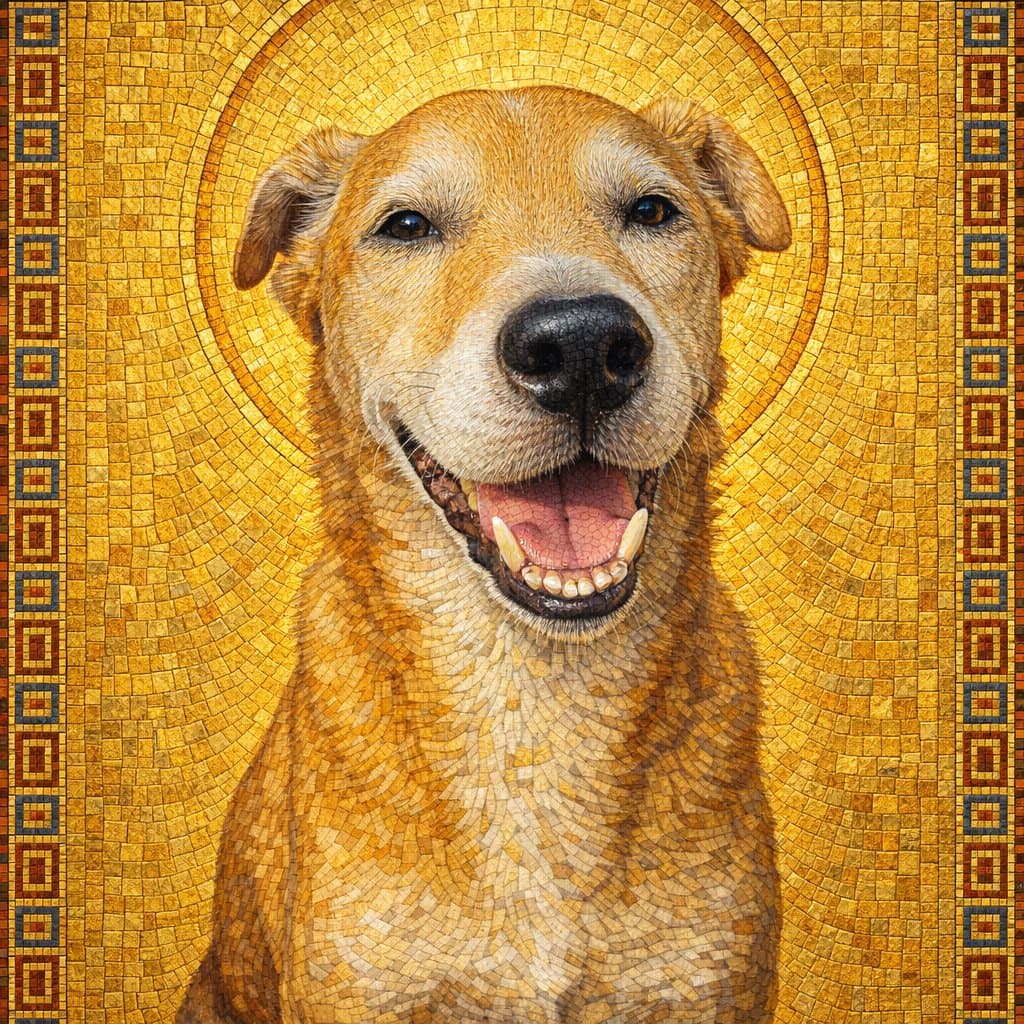 Vienna Secession pet portrait style
